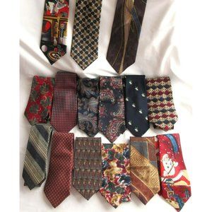 Lot 15 Mixed Mens Neck Ties Martin Brandini The Rack Wearable Crafts
